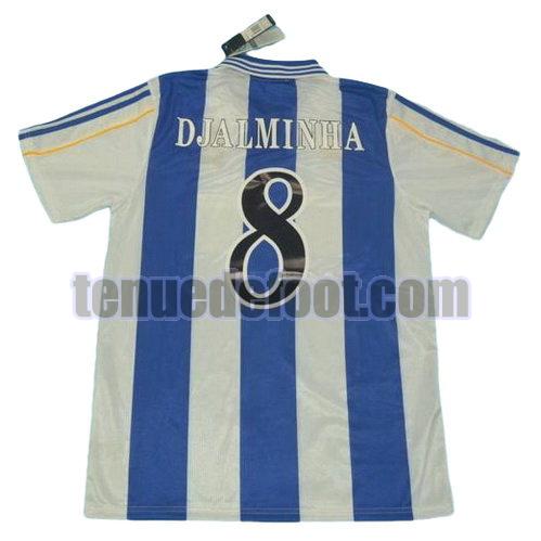 maillot djalminha 8 deportivo la corogne 1999-2000 domicile bleu blanc