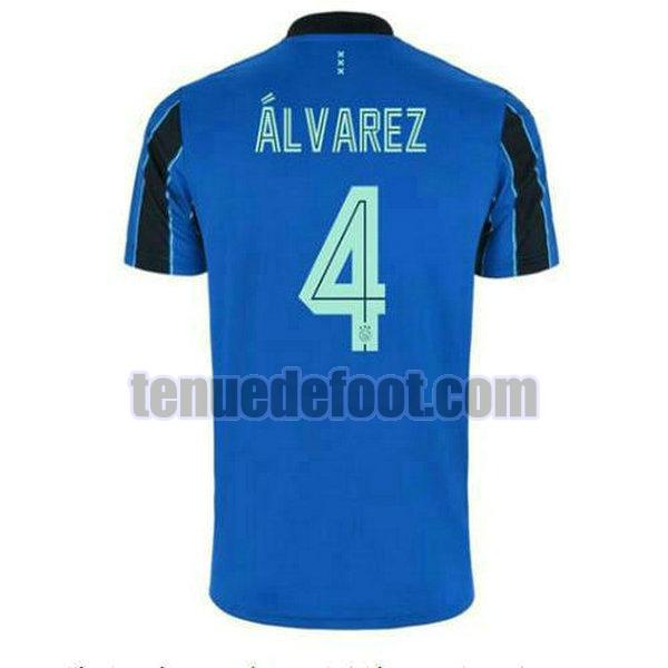 maillot edson alvarez 4 afc ajax 2021 2022 exterieur bleu bleu