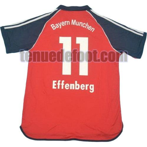 maillot effenberg 11 bayern munich 2000-2001 domicile rouge