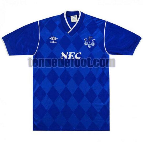 maillot everton fc 1986-1987 domicile bleu bleu