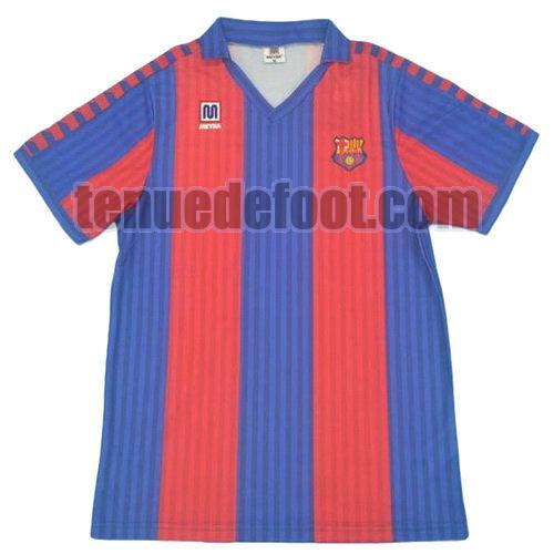 maillot fc barcelone 1991-1992 domicile manche courte rouge bleu