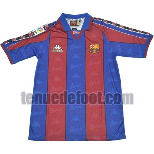 maillot fc barcelone 1996-1997 domicile manche courte rouge bleu