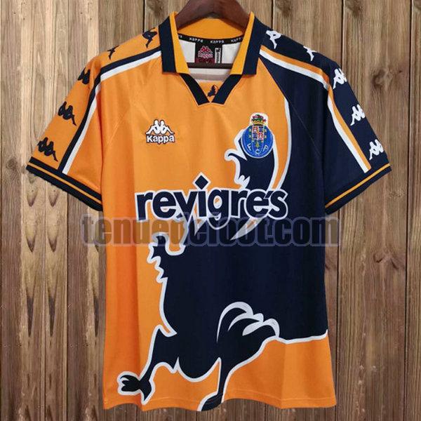 maillot fc porto 1997-1999 exterieur orange orange