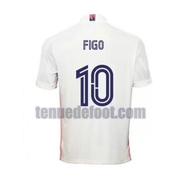 maillot figo 10 real madrid 2020-2021 domicile blanc