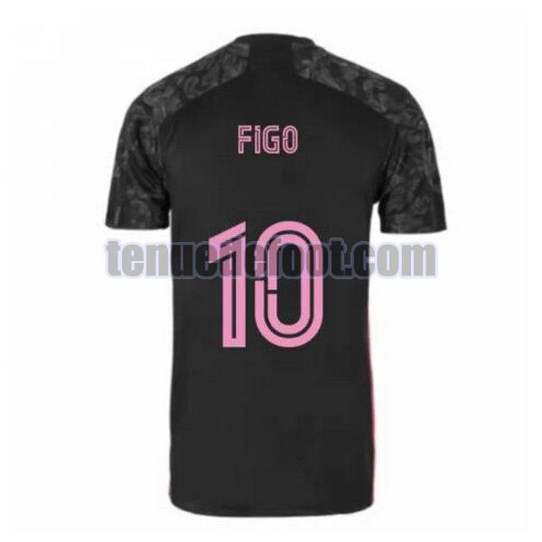 maillot figo 10 real madrid 2020-2021 troisième noir noir