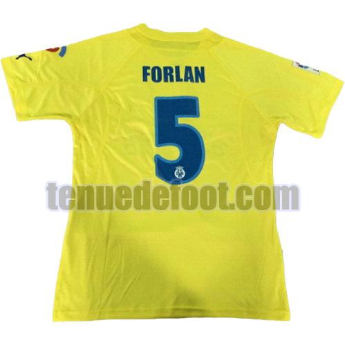 maillot forlan 5 villarreal 2005-2006 domicile jaune