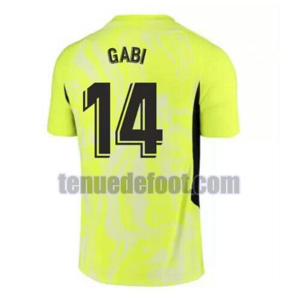 maillot gabi 14 atletico madrid 2020-2021 troisième vert vert