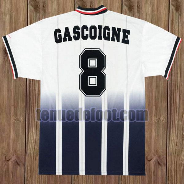 maillot gascoigne 8 glasgow rangers 1997-1999 exterieur blanc blanc