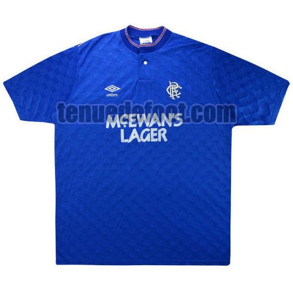 maillot glasgow rangers 1987-1990 domicile bleu bleu