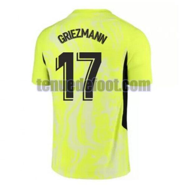 maillot griezmann 17 atletico madrid 2020-2021 troisième vert vert