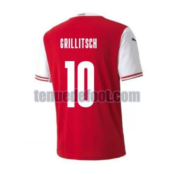 maillot grillitsch 10 autriche 2021 domicile rouge