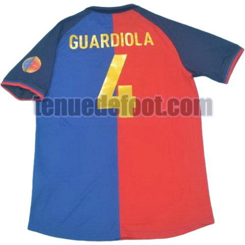 maillot guardiola 4 fc barcelone 1999-2000 domicile rouge bleu