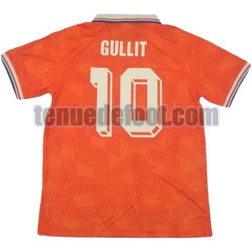 maillot gullit 10 pays-bas 1995 domicile orange