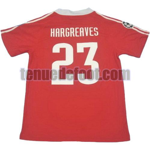 maillot hargreaves 23 bayern munich 2001 domicile rouge