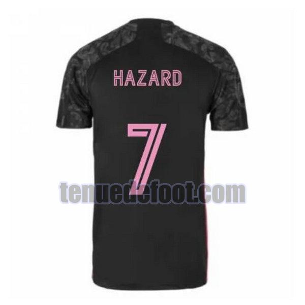 maillot hazard 7 real madrid 2020-2021 troisième noir noir