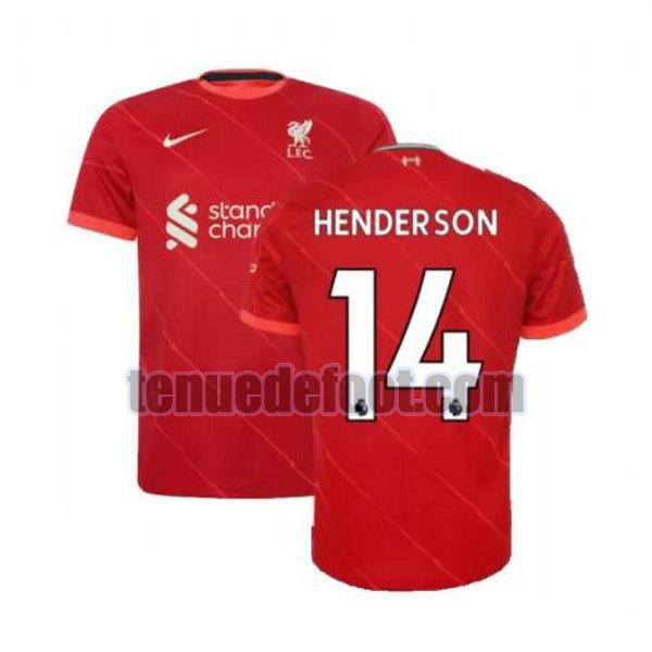 maillot henderson 14 liverpool 2021 2022 domicile rouge rouge