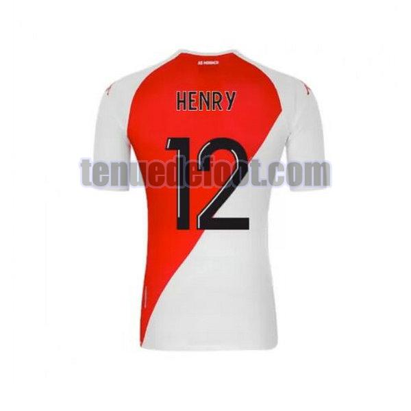 maillot henry 12 as monaco 2020-2021 domicile blanc