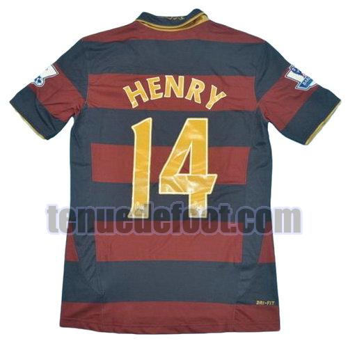 maillot henry 14 arsenal 2007-2008 domicile rouge