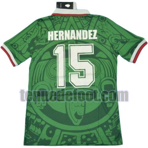 maillot hernandez 15 mexique coupe du monde 1998 domicile vert