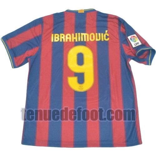 maillot ibrahimouic 9 fc barcelone 2009-2010 domicile rouge bleu