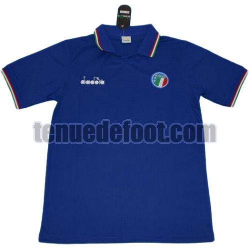 maillot italie 1986 domicile manche courte bleu