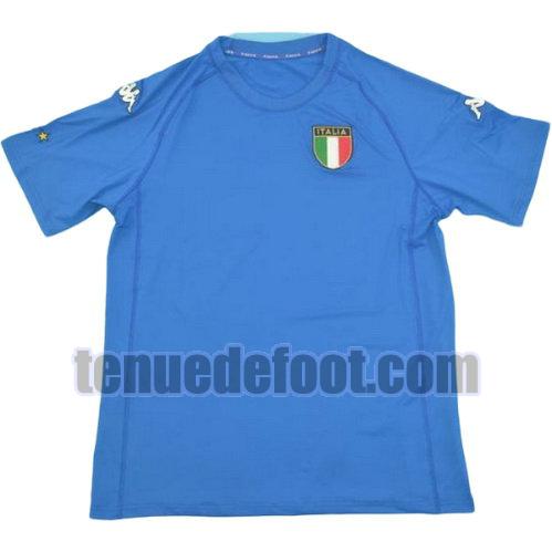 maillot italie 2000 domicile manche courte bleu