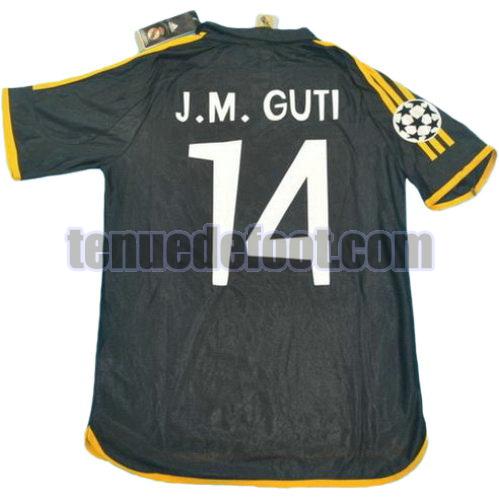 maillot j.m. guti 14 real madrid 1999-2000 exterieur noir