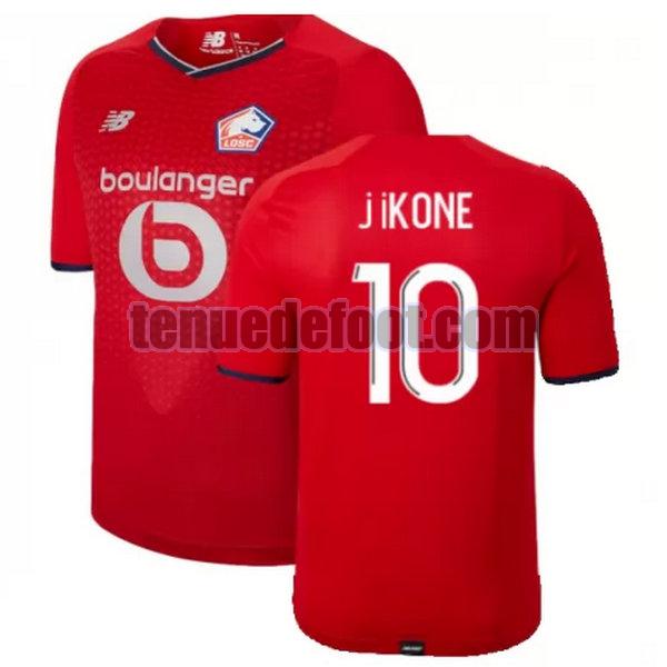 maillot j ikone 10 losc lille 2021 2022 domicile rouge rouge