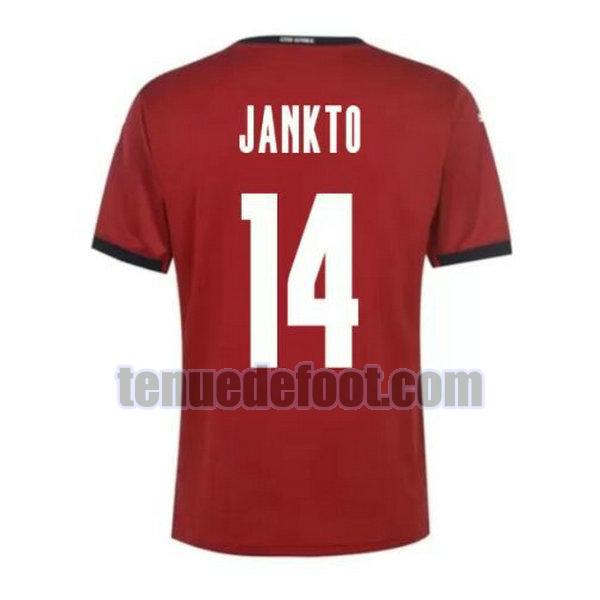 maillot jankto 14 tchèque 2020 domicile rouge