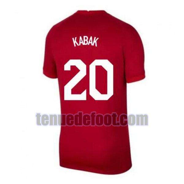 maillot kabak 20 turquie 2020 exterieur rouge