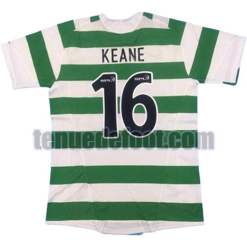 maillot keane 16 celtic glasgow 2005-2006 domicile vert blanc