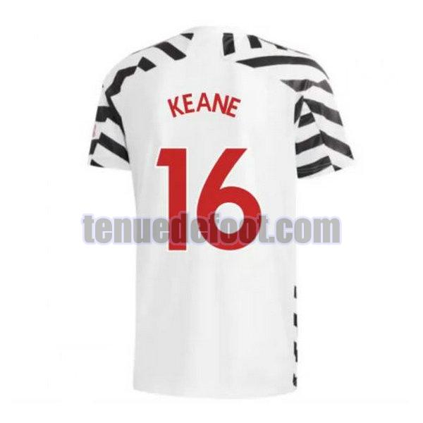 maillot keane 16 manchester united 2020-2021 troisième noir
