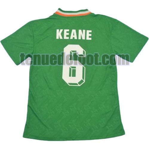 maillot keane 6 république d'irlande 1994 domicile vert
