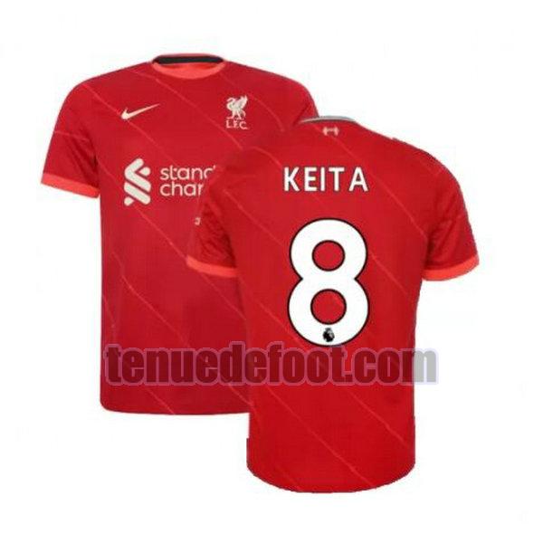 maillot keita 8 liverpool 2021 2022 domicile rouge rouge