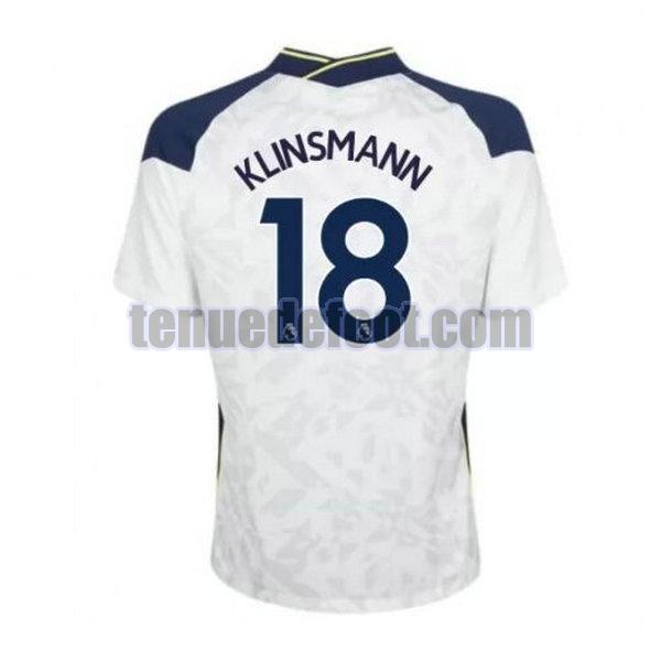 maillot klinsmann 18 tottenham hotspur 2020-2021 domicile blanc