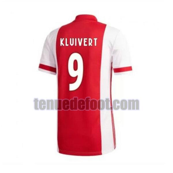 maillot kluivert 9 ajax amsterdam 2020-2021 domicile rouge