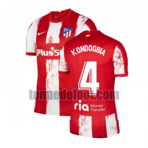 maillot kondogbia 4 atletico madrid 2021 2022 domicile rouge blanc rouge blanc