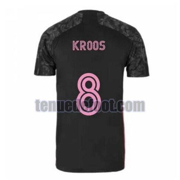 maillot kroos 8 real madrid 2020-2021 troisième noir noir
