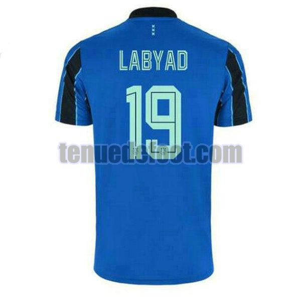 maillot labyad 19 afc ajax 2021 2022 exterieur bleu bleu