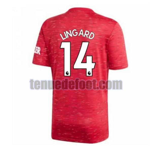 maillot lingard 14 manchester united 2020-2021 domicile rouge