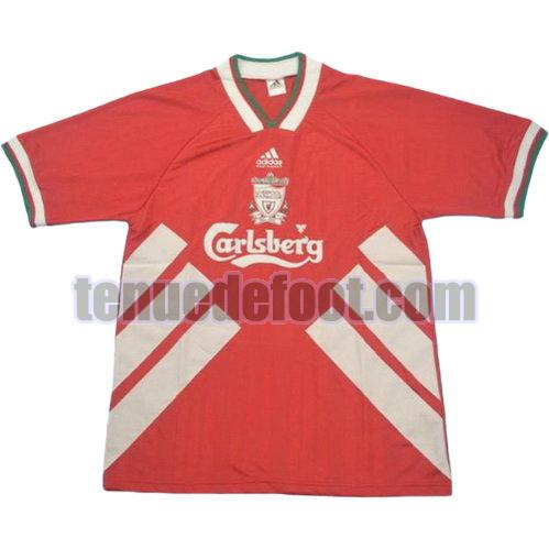 maillot liverpool 1993-1995 domicile manche courte rouge