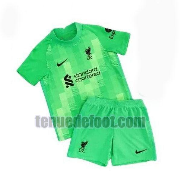 maillot liverpool 2021 2022 gardien enfants vert vert