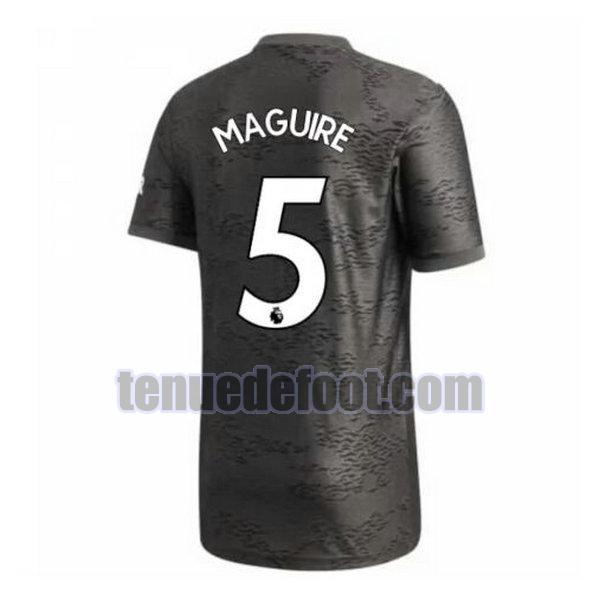 maillot maguire 5 manchester united 2020-2021 exterieur noir
