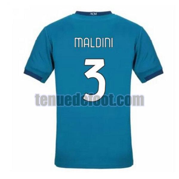 maillot maldini 3 ac milan 2020-2021 troisième bleu