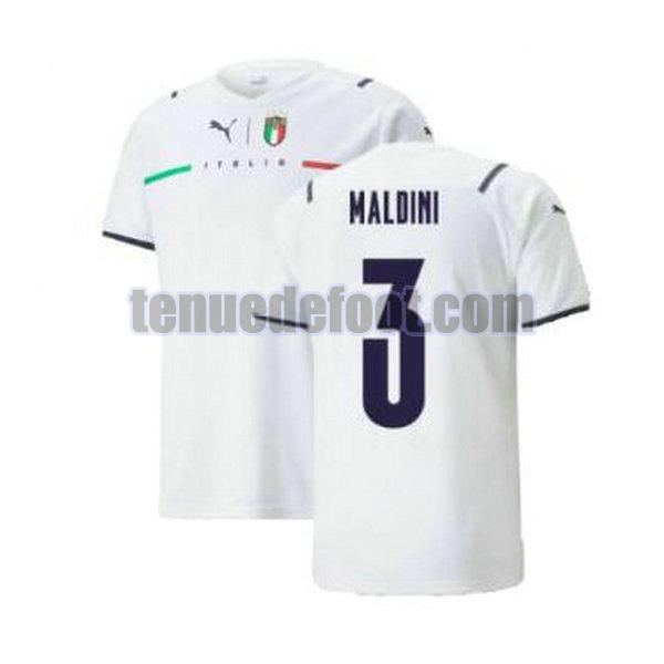 maillot maldini 3 italie 2021 2022 exterieur blanc blanc