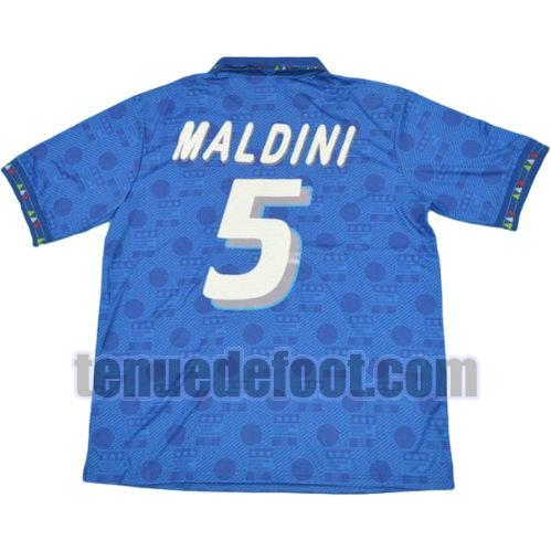 maillot maldini 5 italie coupe du monde 1994 domicile bleu