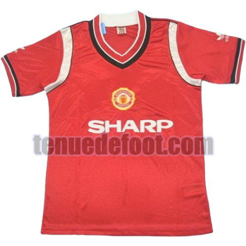 maillot manchester united 1985-1986 domicile manche courte rouge