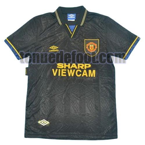 maillot manchester united 1992-1994 troisième manche courte noir