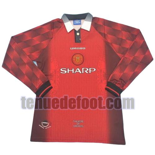 maillot manchester united 1996 domicile manche longue rouge