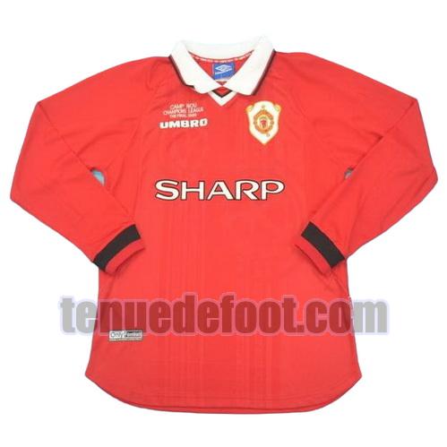 maillot manchester united 1999 domicile manche longue rouge